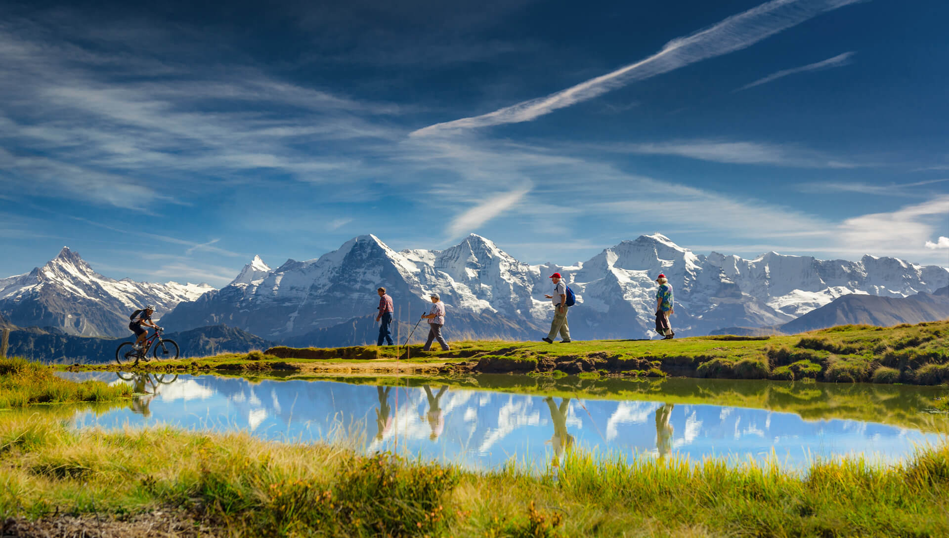 Outdoor Activities in the Swiss Alps Bernese Oberland Switzerland